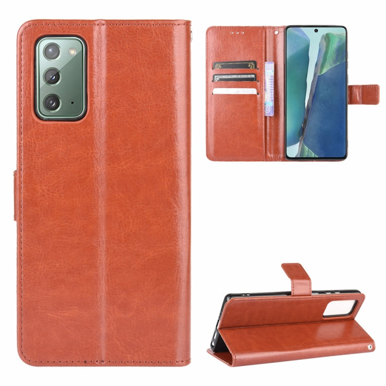 For Samsung Galaxy S20 FE 4G / 5G Retro Crazy Horse Texture Horizontal Flip Leather Case with Holder & Card Slots & Photo Frame