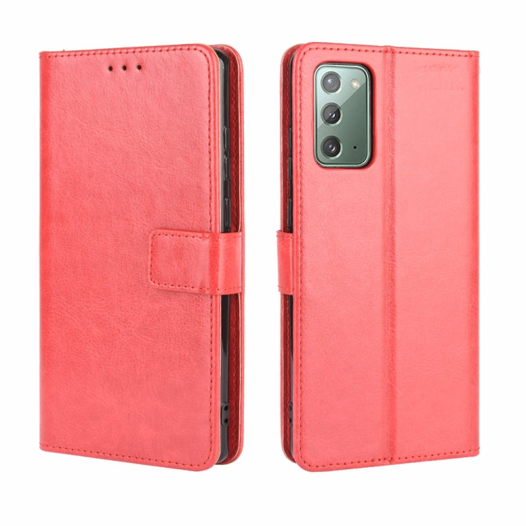 For Samsung Galaxy S20 FE 4G / 5G Retro Crazy Horse Texture Horizontal Flip Leather Case with Holder & Card Slots & Photo Frame