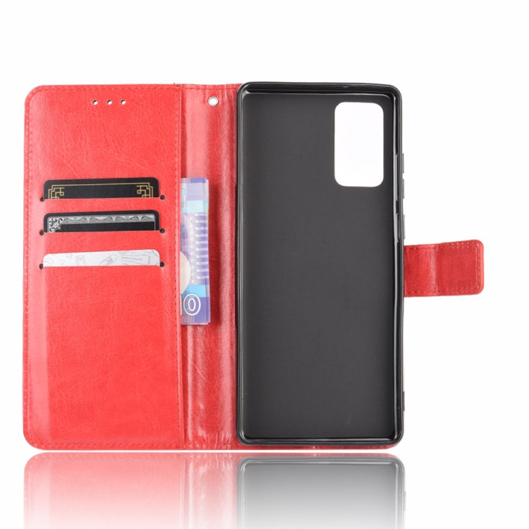 For Samsung Galaxy S20 FE 4G / 5G Retro Crazy Horse Texture Horizontal Flip Leather Case with Holder & Card Slots & Photo Frame