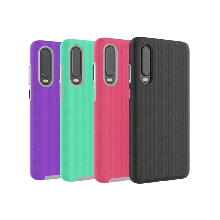 Anti-slip Armor Texture TPU + PC Case for Huawei P30 Lite / Nove 4E