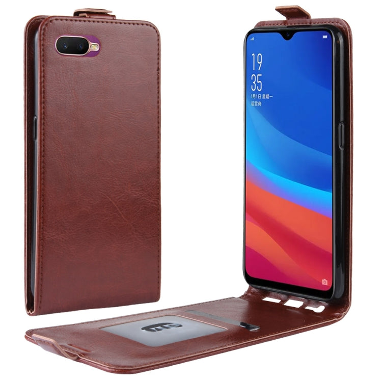 Crazy Horse Vertical Flip Leather Protective Case for OPPO AX5S / A5S