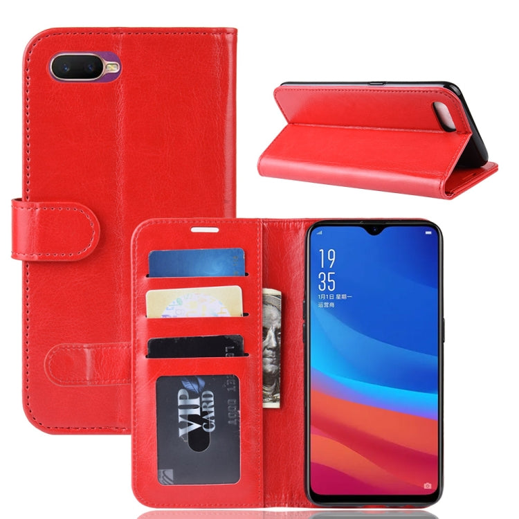 Crazy Horse Horizontal Flip PU Leather Case for OPPO AX5S / A5S, with Wallet Holder & Card Slots & Photo Frame