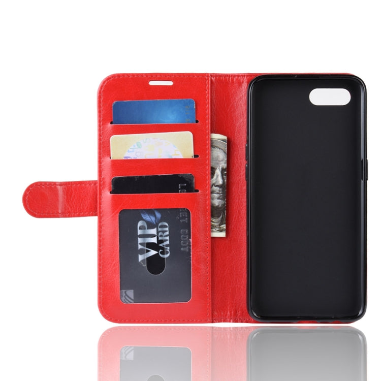 Crazy Horse Horizontal Flip PU Leather Case for OPPO AX5S / A5S, with Wallet Holder & Card Slots & Photo Frame