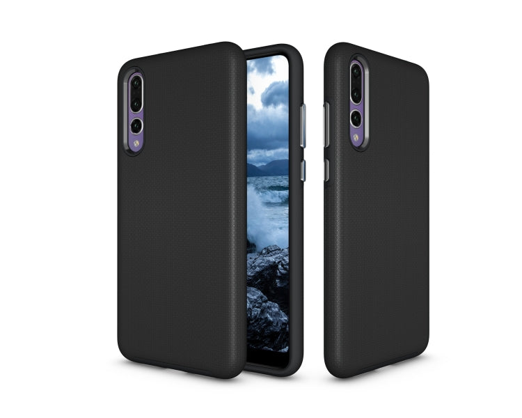Anti-slip Armor Texture TPU + PC Case for Huawei P20 Pro