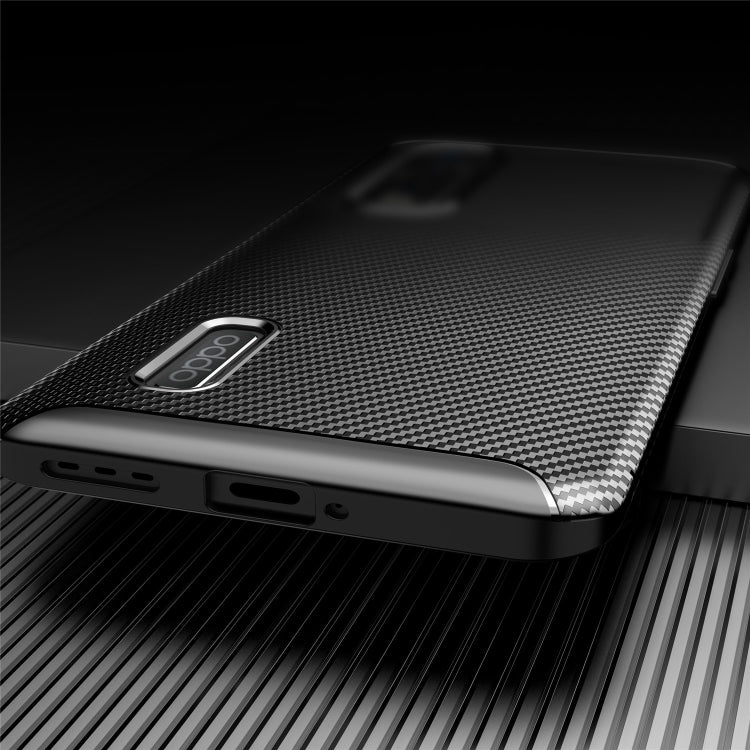 For  OPPO Realme 7 Carbon Fiber Texture Shockproof TPU Case