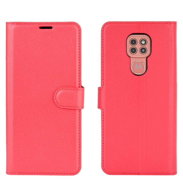 For Motorola Moto G9 / G9 Play Litchi Texture Horizontal Flip Protective Case with Holder & Card Slots & Wallet