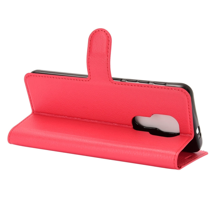 For Motorola Moto G9 / G9 Play Litchi Texture Horizontal Flip Protective Case with Holder & Card Slots & Wallet