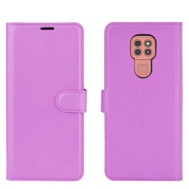 For Motorola Moto G9 / G9 Play Litchi Texture Horizontal Flip Protective Case with Holder & Card Slots & Wallet