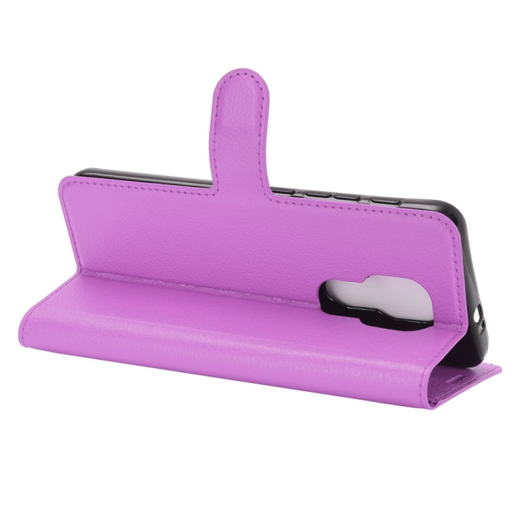 For Motorola Moto G9 / G9 Play Litchi Texture Horizontal Flip Protective Case with Holder & Card Slots & Wallet