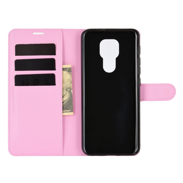 For Motorola Moto G9 / G9 Play Litchi Texture Horizontal Flip Protective Case with Holder & Card Slots & Wallet