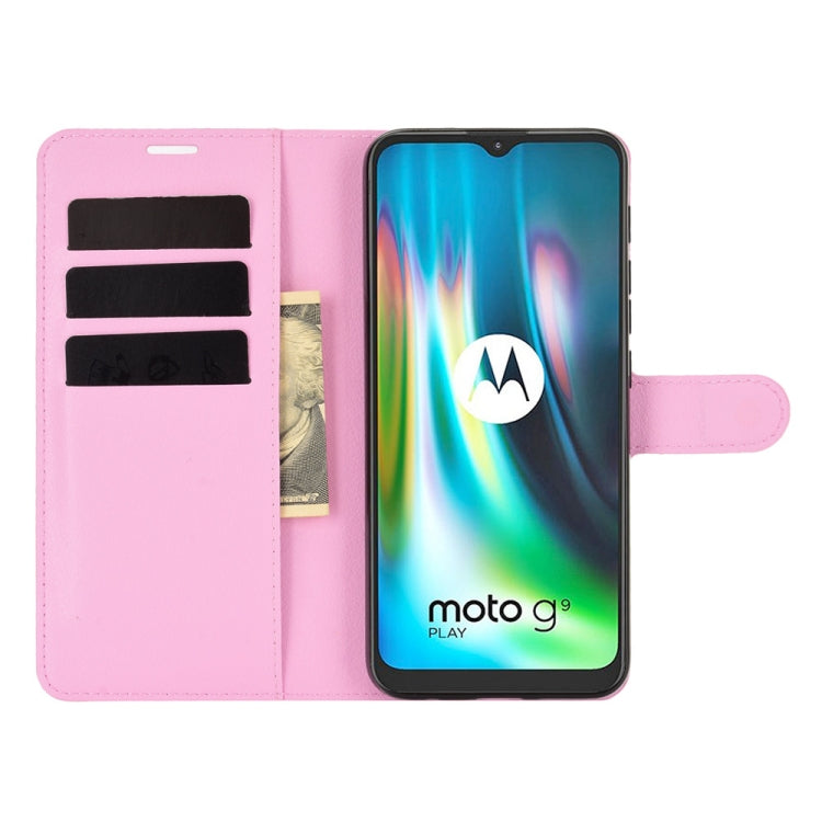 For Motorola Moto G9 / G9 Play Litchi Texture Horizontal Flip Protective Case with Holder & Card Slots & Wallet