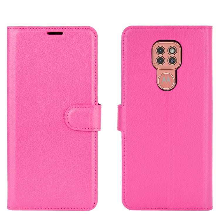 For Motorola Moto G9 / G9 Play Litchi Texture Horizontal Flip Protective Case with Holder & Card Slots & Wallet