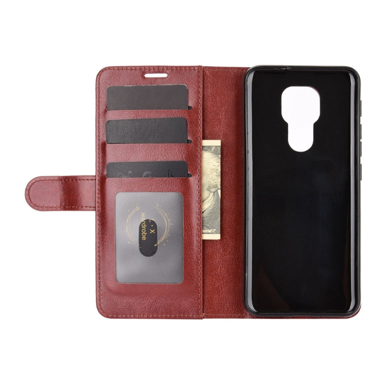 For Motorola Moto G9 / G9 Play R64 Texture Single Horizontal Flip Protective Case with Holder & Card Slots & Wallet& Photo Frame