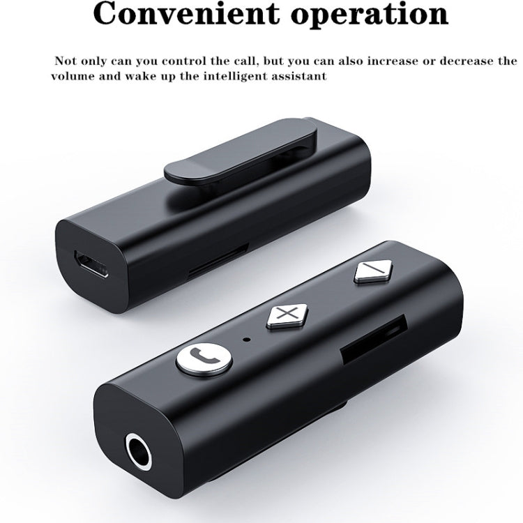Lavalier Bluetooth 5.0 Audio Receiver Car Bluetooth Audio Adapter