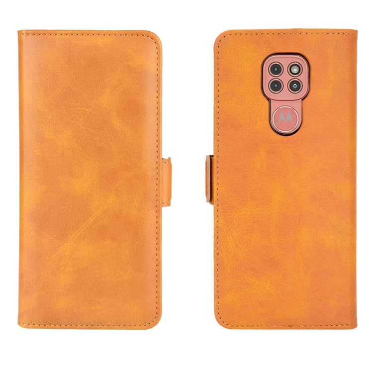 For Motorola Moto G9 / G9 Play Dual-side Magnetic Buckle Horizontal Flip Leather Case with Holder & Card Slots & Wallet