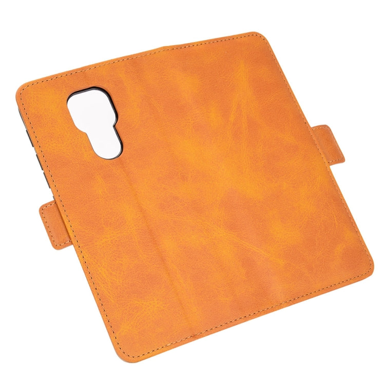 For Motorola Moto G9 / G9 Play Dual-side Magnetic Buckle Horizontal Flip Leather Case with Holder & Card Slots & Wallet