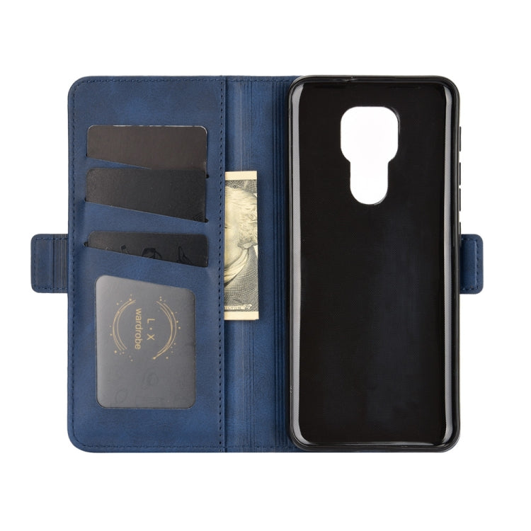 For Motorola Moto G9 / G9 Play Dual-side Magnetic Buckle Horizontal Flip Leather Case with Holder & Card Slots & Wallet