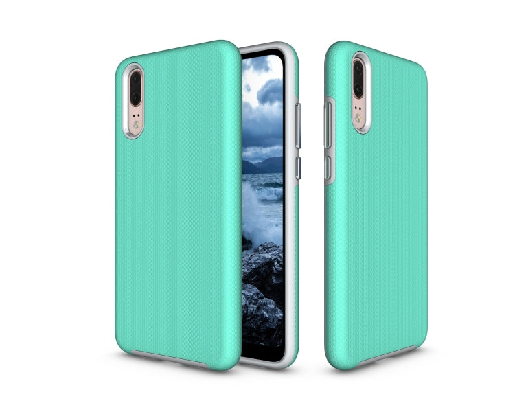 Anti-slip Armor Texture TPU + PC Case for Huawei P20