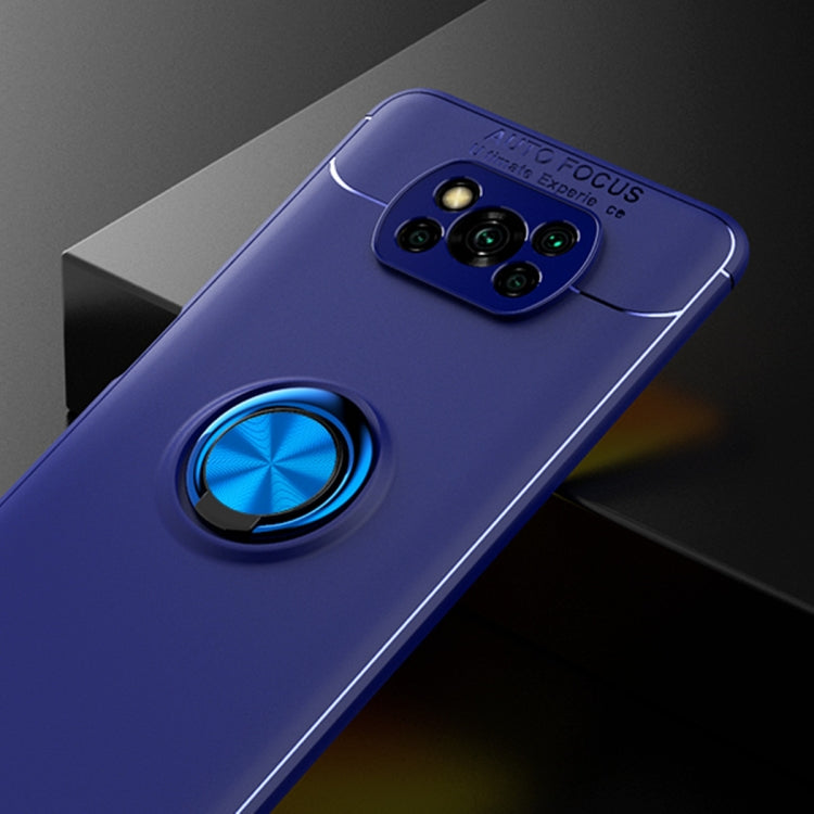 For Xiaomi Poco X3 NFC Metal Ring Holder 360 Degree Rotating TPU Case
