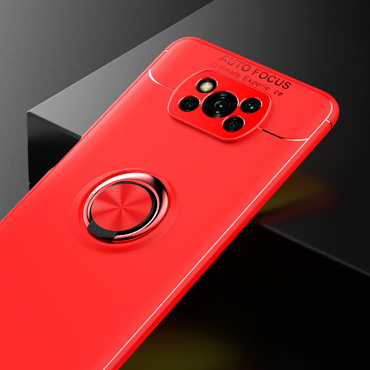 For Xiaomi Poco X3 NFC Metal Ring Holder 360 Degree Rotating TPU Case
