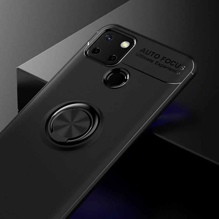 For OPPO Realme C12 Metal Ring Holder 360 Degree Rotating TPU Case