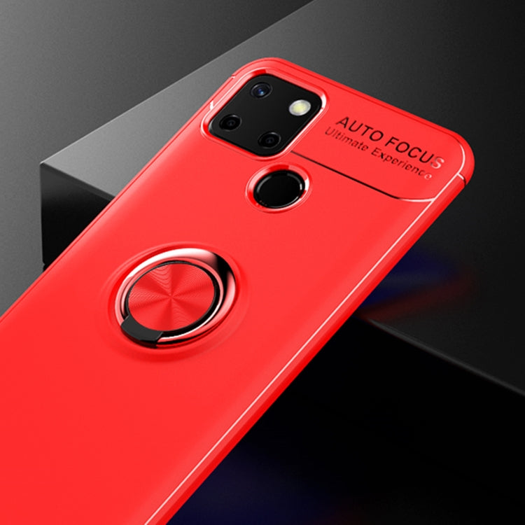 For OPPO Realme C12 Metal Ring Holder 360 Degree Rotating TPU Case