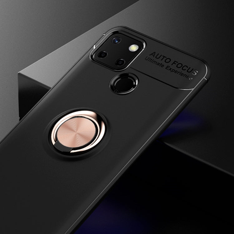 For OPPO Realme C12 Metal Ring Holder 360 Degree Rotating TPU Case