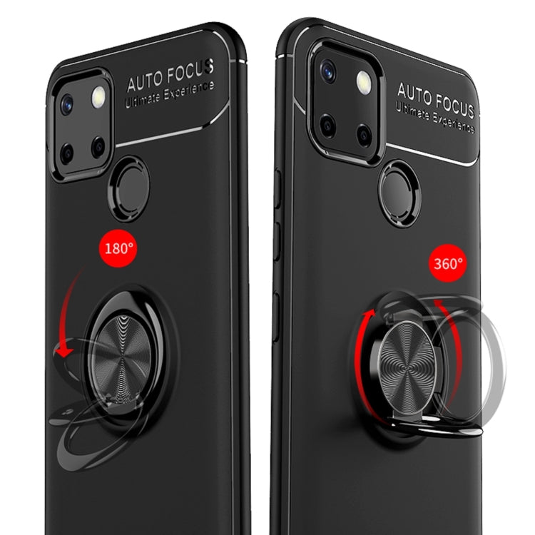 For OPPO Realme C12 Metal Ring Holder 360 Degree Rotating TPU Case