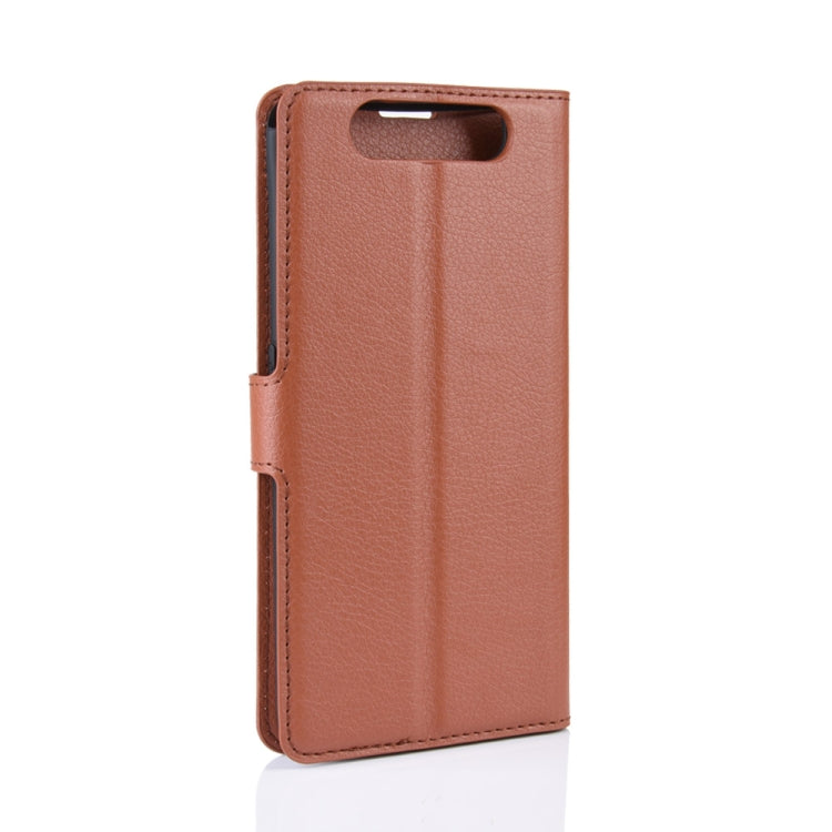 Litchi Texture Wallet Leather Stand Protective Case for Samsung A80/A90
