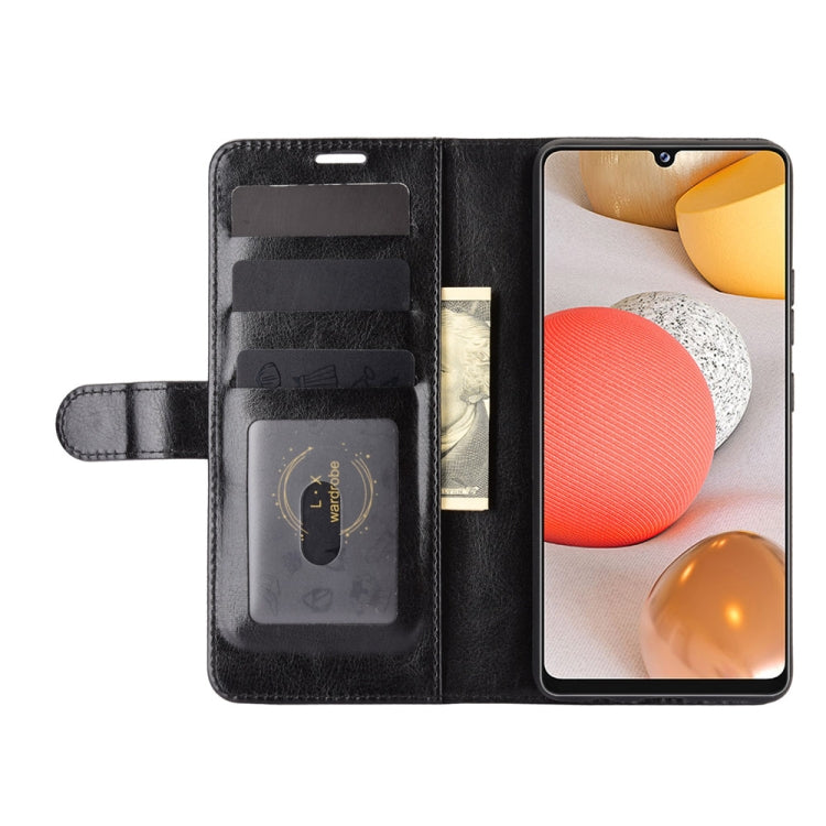 For Samsung Galaxy A42 5G R64 Texture Single Horizontal Flip Protective Case with Holder & Card Slots & Wallet& Photo Frame