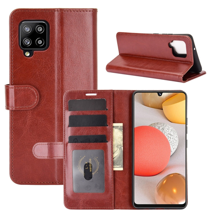 For Samsung Galaxy A42 5G R64 Texture Single Horizontal Flip Protective Case with Holder & Card Slots & Wallet& Photo Frame