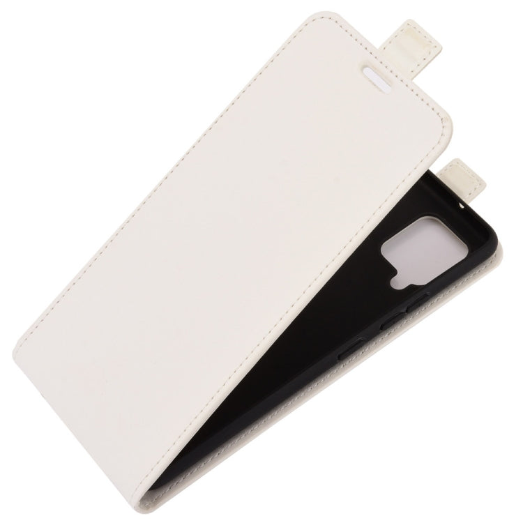 For Samsung Galaxy A42 5G  R64 Texture Single Vertical Flip Leather Protective Case with Card Slots & Photo Frame