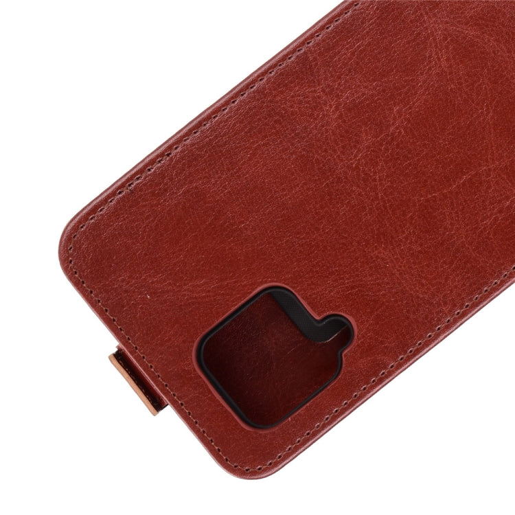 For Samsung Galaxy A42 5G  R64 Texture Single Vertical Flip Leather Protective Case with Card Slots & Photo Frame