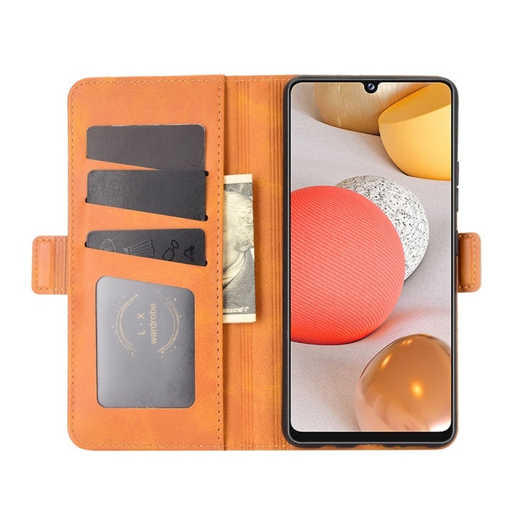 For Samsung Galaxy A42 5G Dual-side Magnetic Buckle Horizontal Flip Leather Case with Holder & Card Slots & Wallet