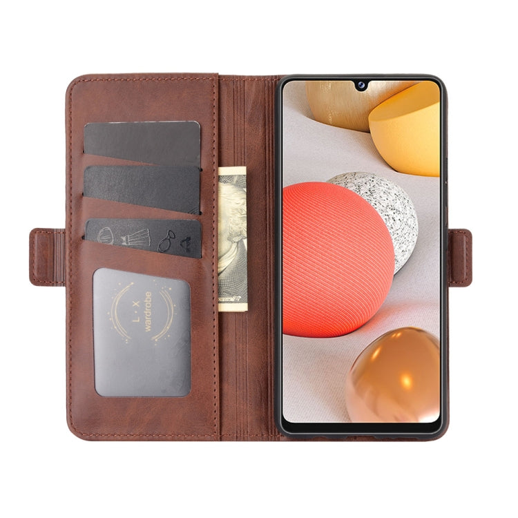 For Samsung Galaxy A42 5G Dual-side Magnetic Buckle Horizontal Flip Leather Case with Holder & Card Slots & Wallet