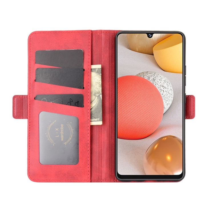 For Samsung Galaxy A42 5G Dual-side Magnetic Buckle Horizontal Flip Leather Case with Holder & Card Slots & Wallet