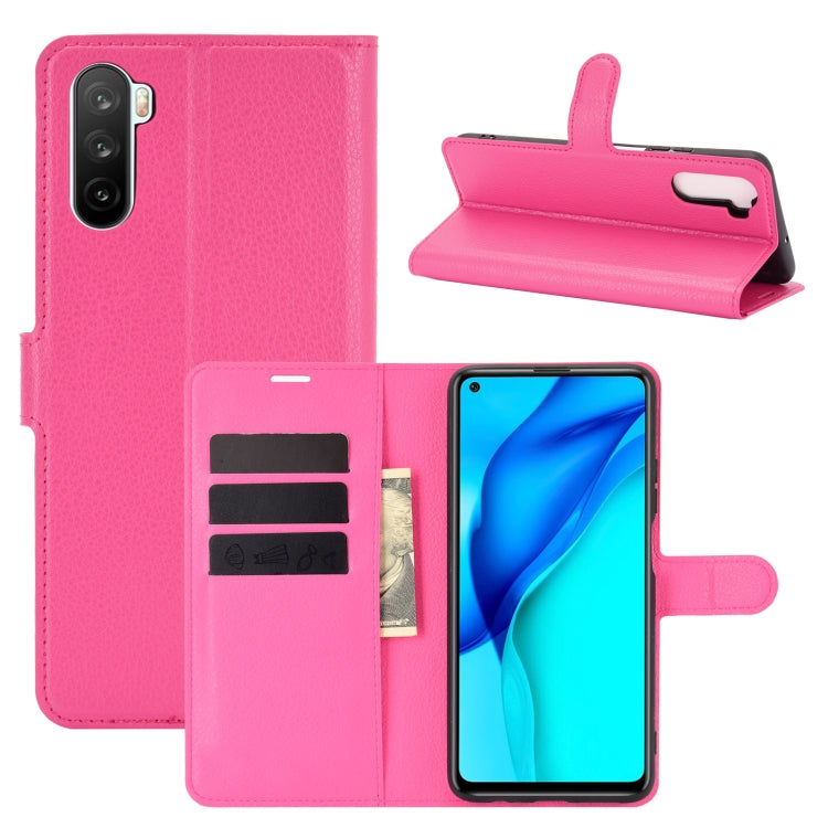 For Huawei Mate 40 lite/Mai Mang 9 Litchi Texture Horizontal Flip Protective Case with Holder & Card Slots & Wallet