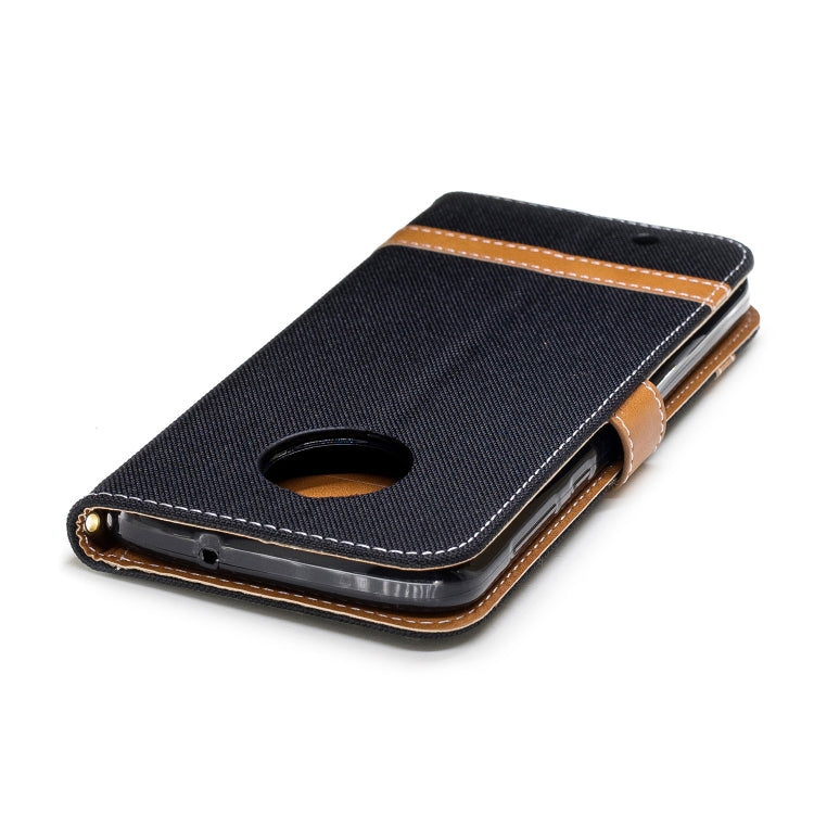 Color Matching Denim Texture Leather Case for Motorola G6 , with Holder & Card Slots & Wallet & Lanyard