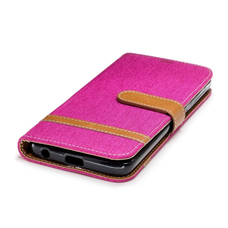 Color Matching Denim Texture Leather Case for Motorola G6 , with Holder & Card Slots & Wallet & Lanyard