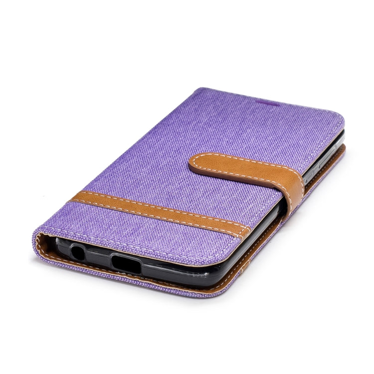 Color Matching Denim Texture Leather Case for Motorola G6 , with Holder & Card Slots & Wallet & Lanyard