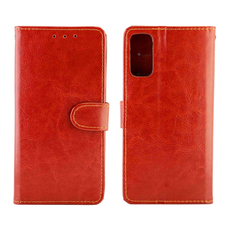 For OPPO Reno4(4G) Crazy Horse Texture Leather Horizontal Flip Protective Case with Holder & Card Slots & Wallet & Photo Frame