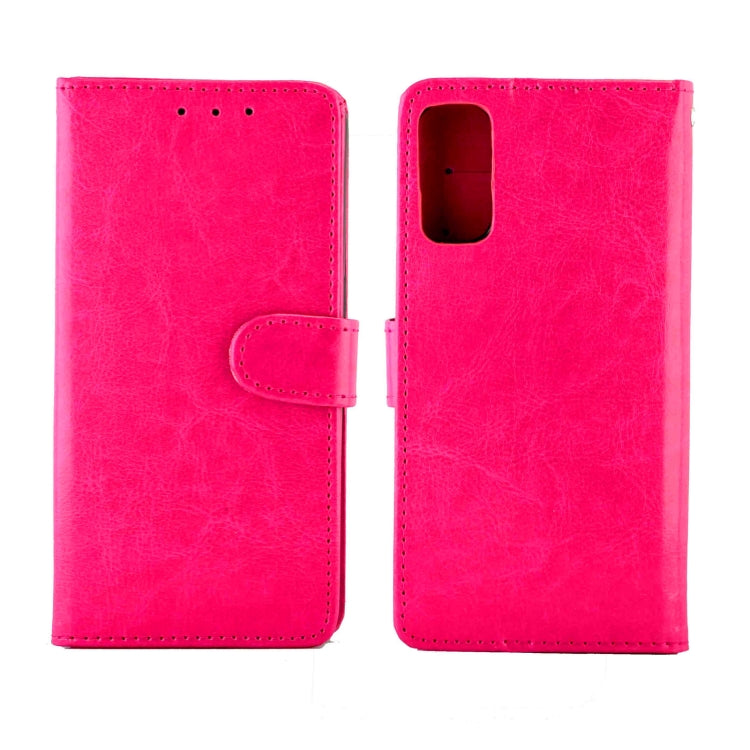 For OPPO Reno4(4G) Crazy Horse Texture Leather Horizontal Flip Protective Case with Holder & Card Slots & Wallet & Photo Frame