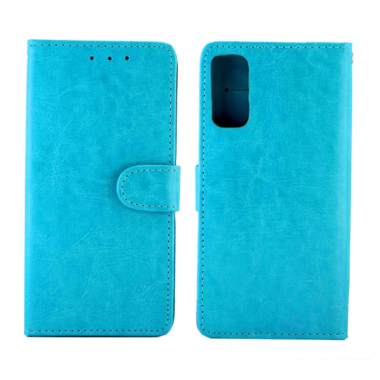For OPPO Reno4(4G) Crazy Horse Texture Leather Horizontal Flip Protective Case with Holder & Card Slots & Wallet & Photo Frame
