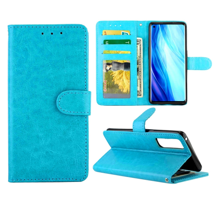 For OPPO Reno4 Pro(4G) Crazy Horse Texture Leather Horizontal Flip Protective Case with Holder & Card Slots & Wallet & Photo Frame