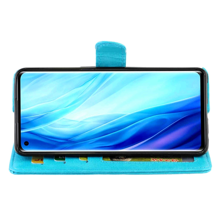 For OPPO Reno4 Pro(4G) Crazy Horse Texture Leather Horizontal Flip Protective Case with Holder & Card Slots & Wallet & Photo Frame