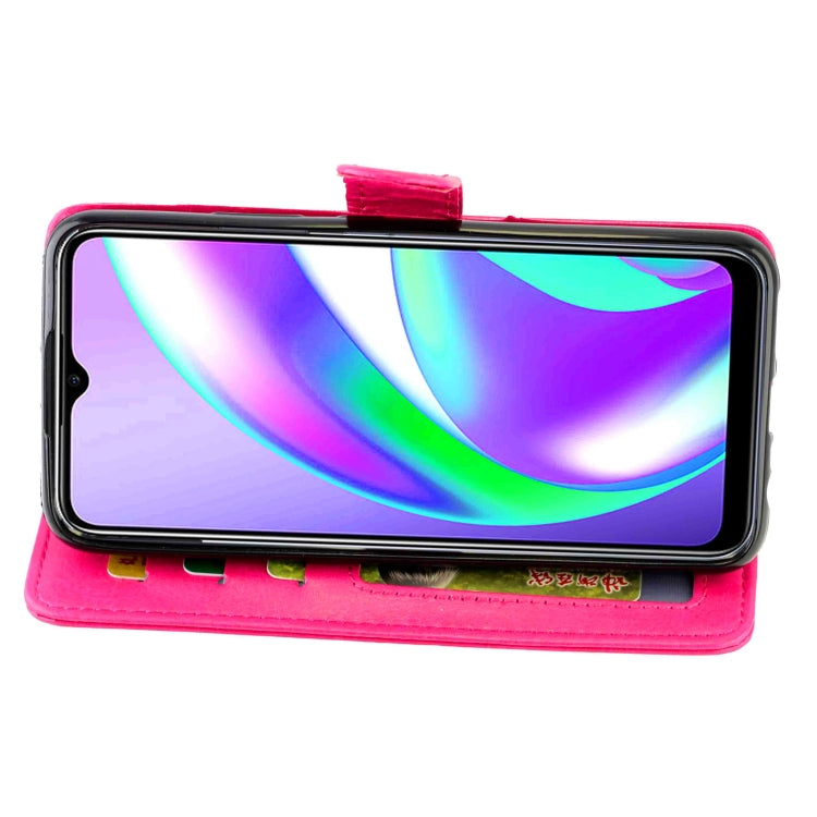 For OPPO Realme C12/C15 Crazy Horse Texture Leather Horizontal Flip Protective Case with Holder & Card Slots & Wallet & Photo Frame