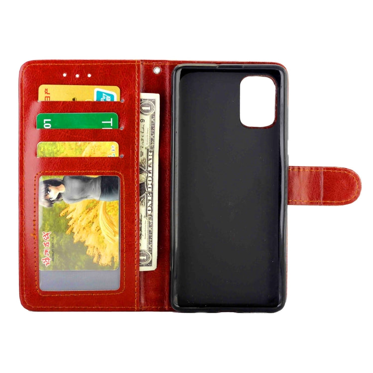 For Samsung Galaxy M31S Crazy Horse Texture Leather Horizontal Flip Protective Case with Holder & Card Slots & Wallet & Photo Frame