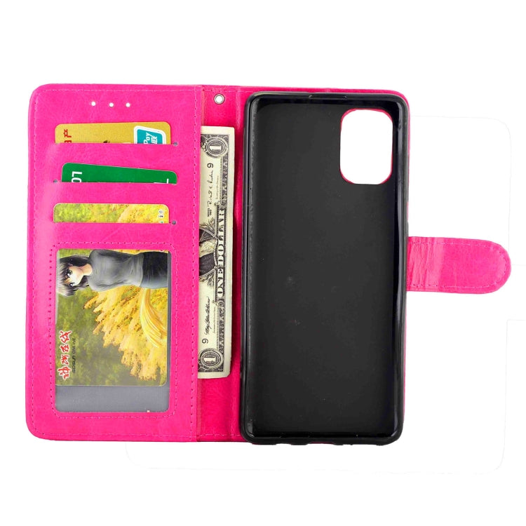 For Samsung Galaxy M31S Crazy Horse Texture Leather Horizontal Flip Protective Case with Holder & Card Slots & Wallet & Photo Frame