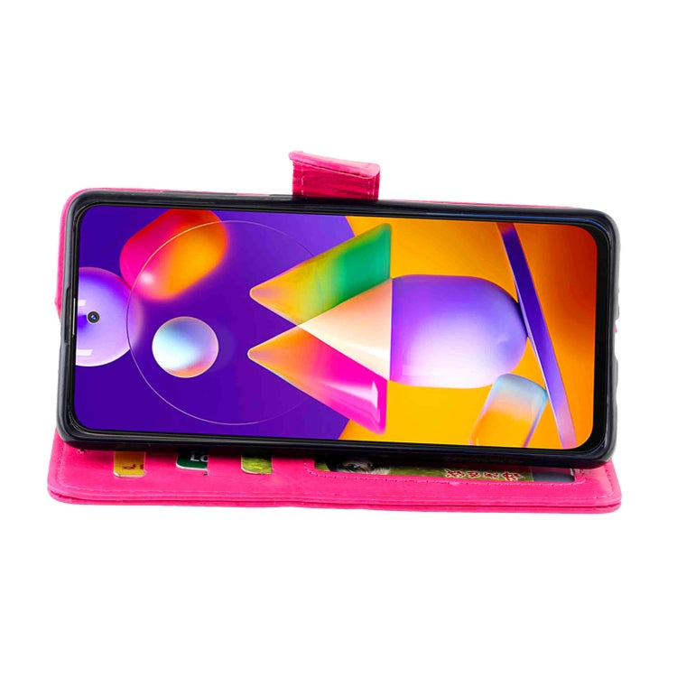 For Samsung Galaxy M31S Crazy Horse Texture Leather Horizontal Flip Protective Case with Holder & Card Slots & Wallet & Photo Frame