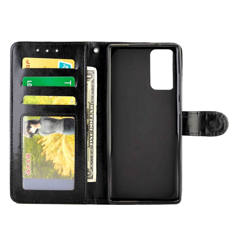 For Samsung Galaxy Note20 Crazy Horse Texture Leather Horizontal Flip Protective Case with Holder & Card Slots & Wallet & Photo Frame